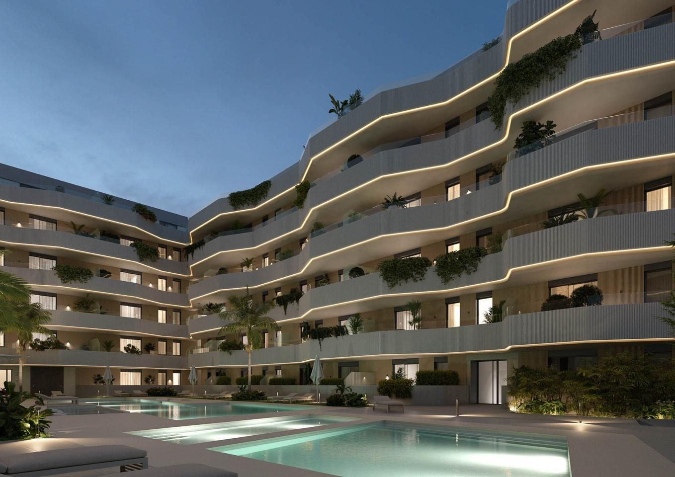Vista exterior de Apartament en venda en Mijas amb Aire condicionat, Calefacció i Jardí privat