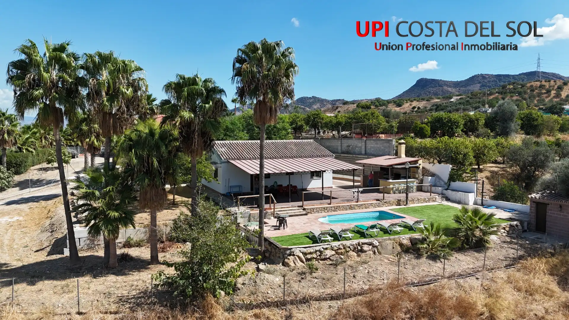 Vista exterior de Finca rústica en venta en Cártama con Aire acondicionado, Jardín privado y Terraza