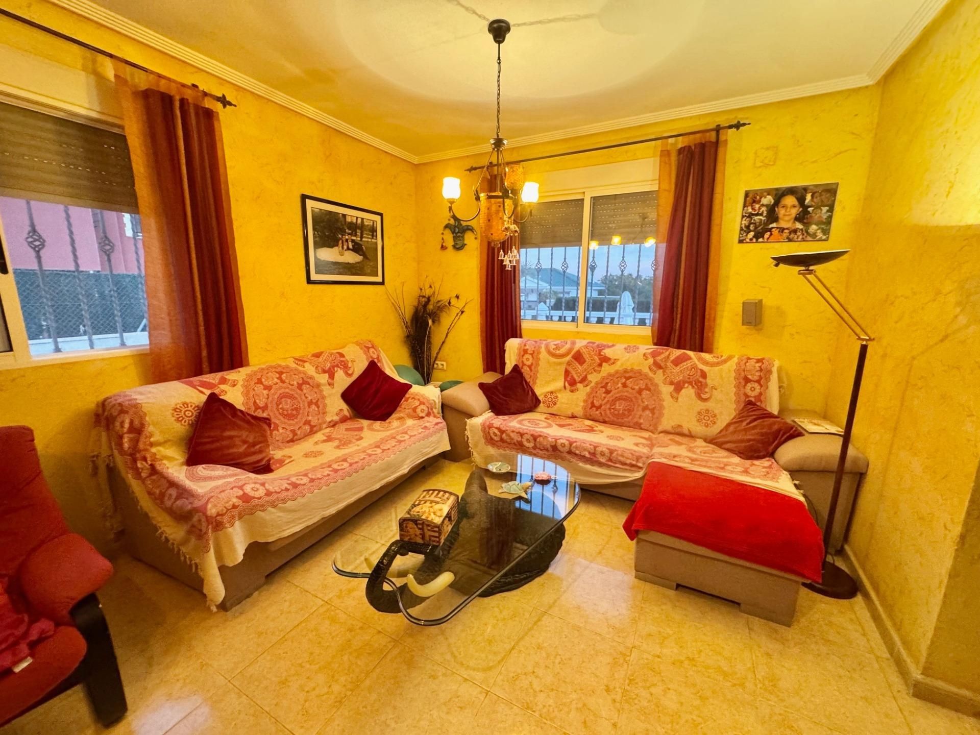 Living room of House or chalet for sale in Orihuela  with Air Conditioner, Private garden and Terrace