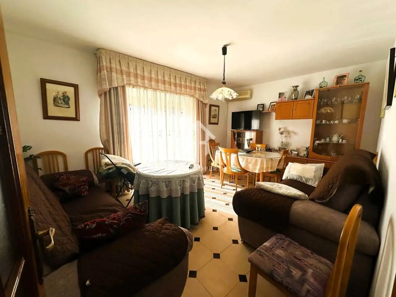 Living room of Flat for rent in Salar  with Air Conditioner, Furnished and Balcony