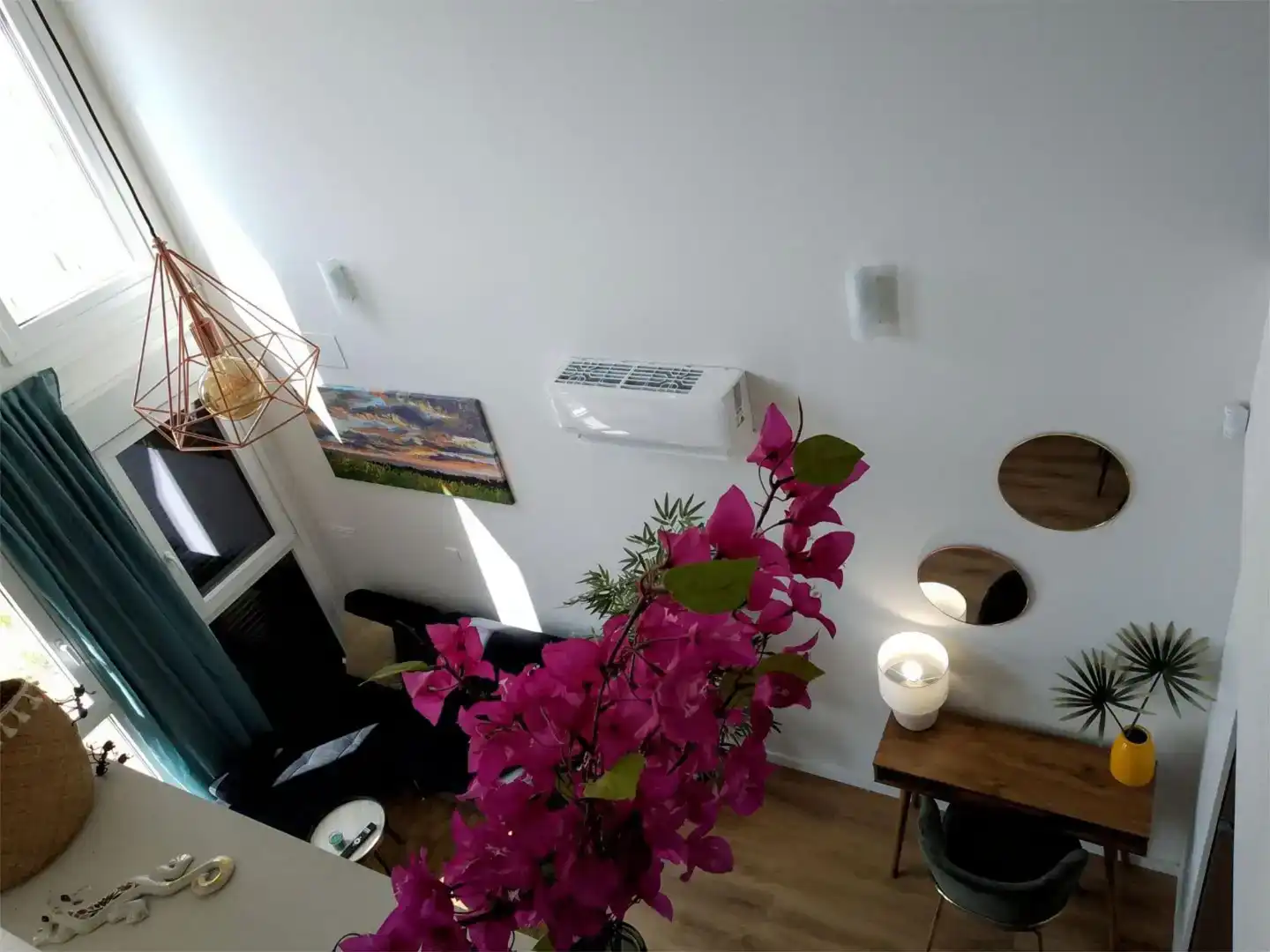Wohnzimmer von Wohnung zur Miete in  Madrid Capital mit Klimaanlage und Schwimmbad