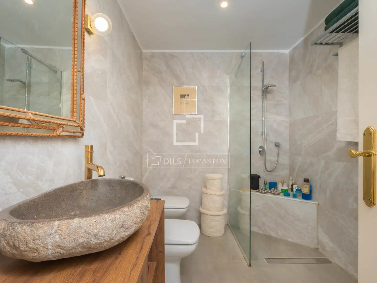 Badezimmer von Wohnung zum Verkauf in Eivissa mit Klimaanlage, Privatgarten und Terrasse