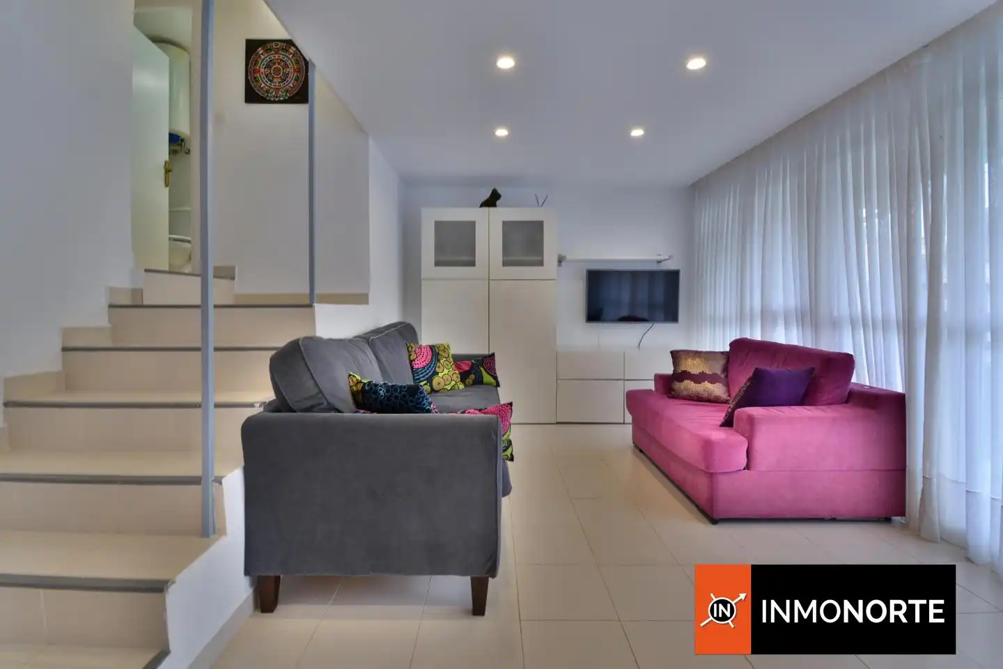 Sala de estar de Piso en venta en Laredo con Terraza