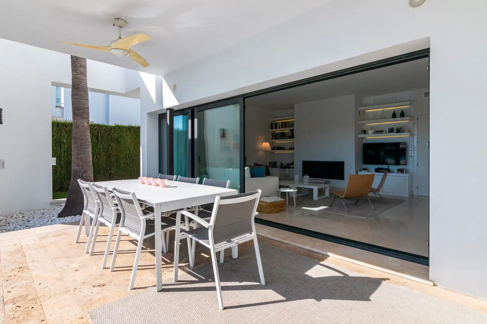 Terrassa de Casa o xalet de lloguer en Estepona amb Aire condicionat, Jardí privat i Terrassa
