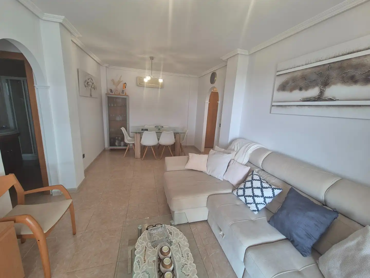 Living room of Flat for sale in Torrevieja  with Air Conditioner, Terrace and Storage room