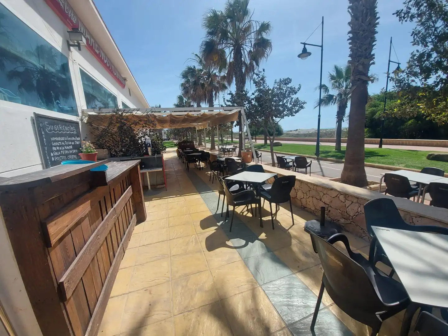 Terrasse von Geschaftsraum zur Miete in El Ejido mit Klimaanlage und Terrasse