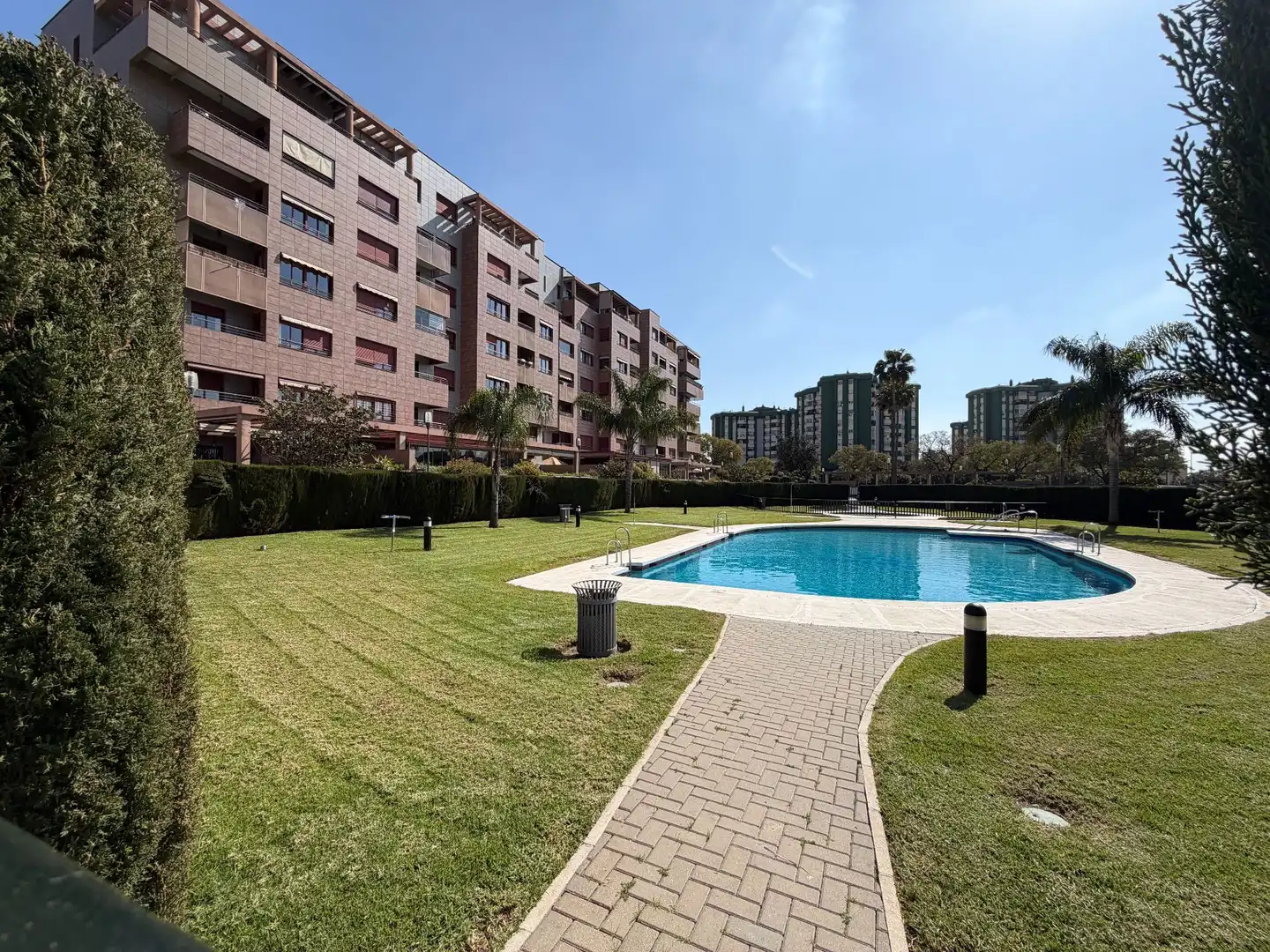 Swimming pool of Flat for sale in Málaga  with Air Conditioner, Heating and Terrace
