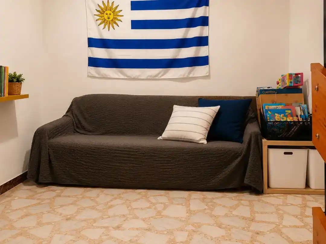 Sala de estar de Casa adosada en venta en Huelma, Jaén