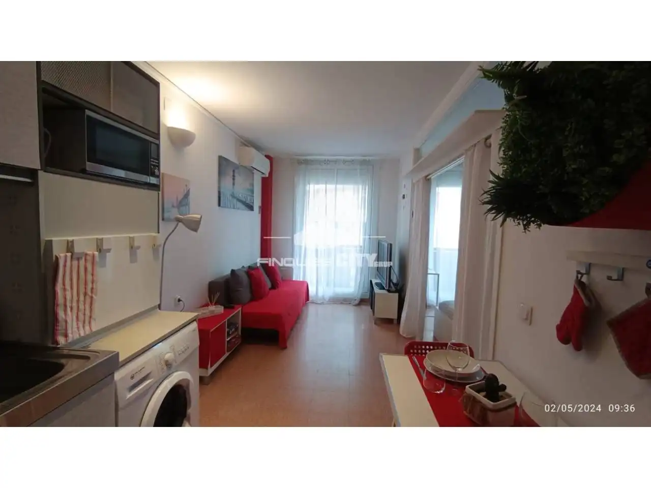 Living room of Study for rent in Calella  with Air Conditioner, Heating and Terrace