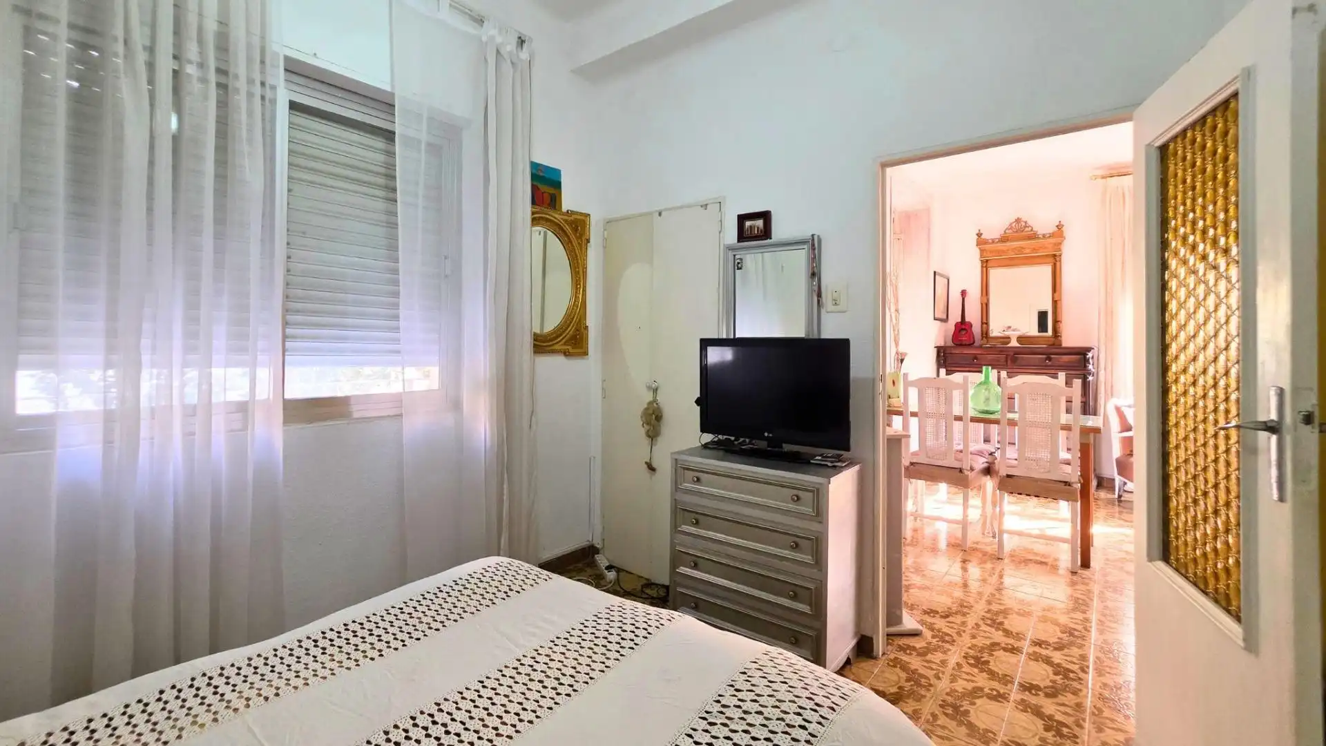 Bedroom of Flat for sale in Almería  with Air Conditioner, Private garden and Balcony