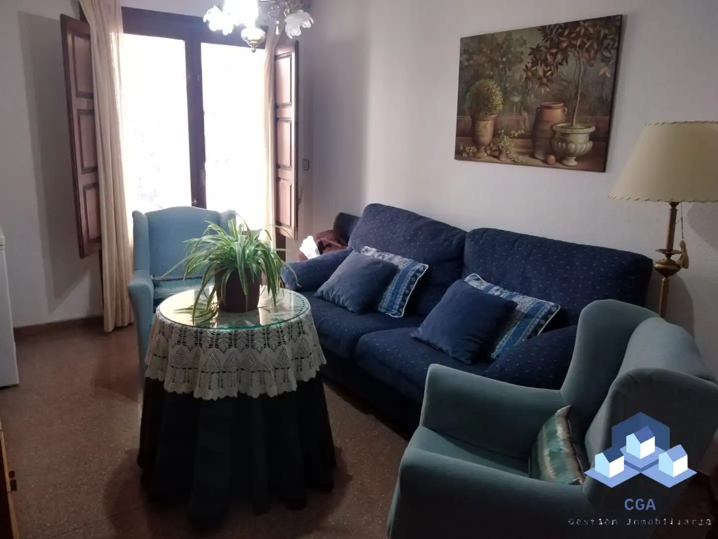 Living room of Flat for sale in Lorca  with Air Conditioner and Furnished