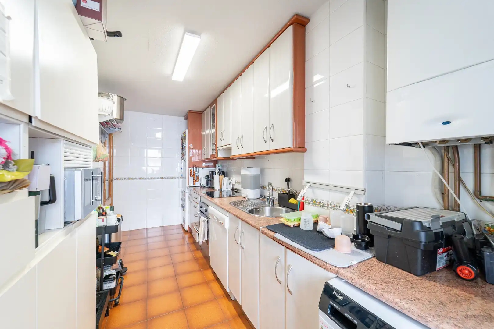 Cocina de Planta baja en venta en Sevilla la Nueva con Calefacción, Terraza y Amueblado