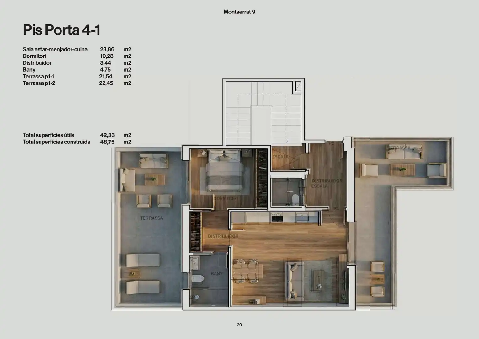 Penthouse mit Aufzug zum Verkauf in Rambla de Montserrat 9, imagen 2