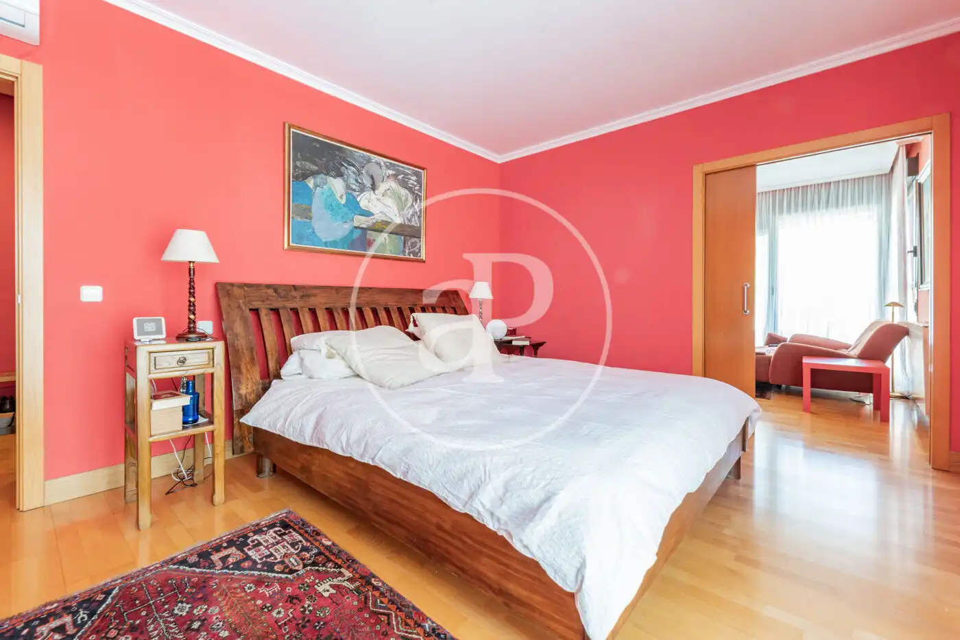 Habitación de Casa adosada en venta en Madrid con Aire acondicionado, Calefacción y Jardín privado
