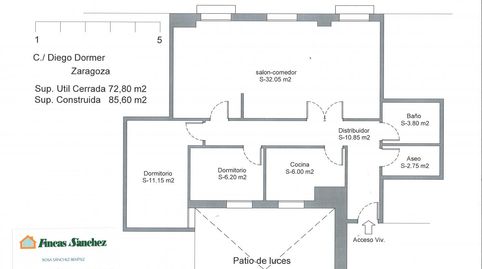 Foto 2 de Piso en venta en Calle Diego Dormer, 17, Alfonso, Zaragoza Capital
