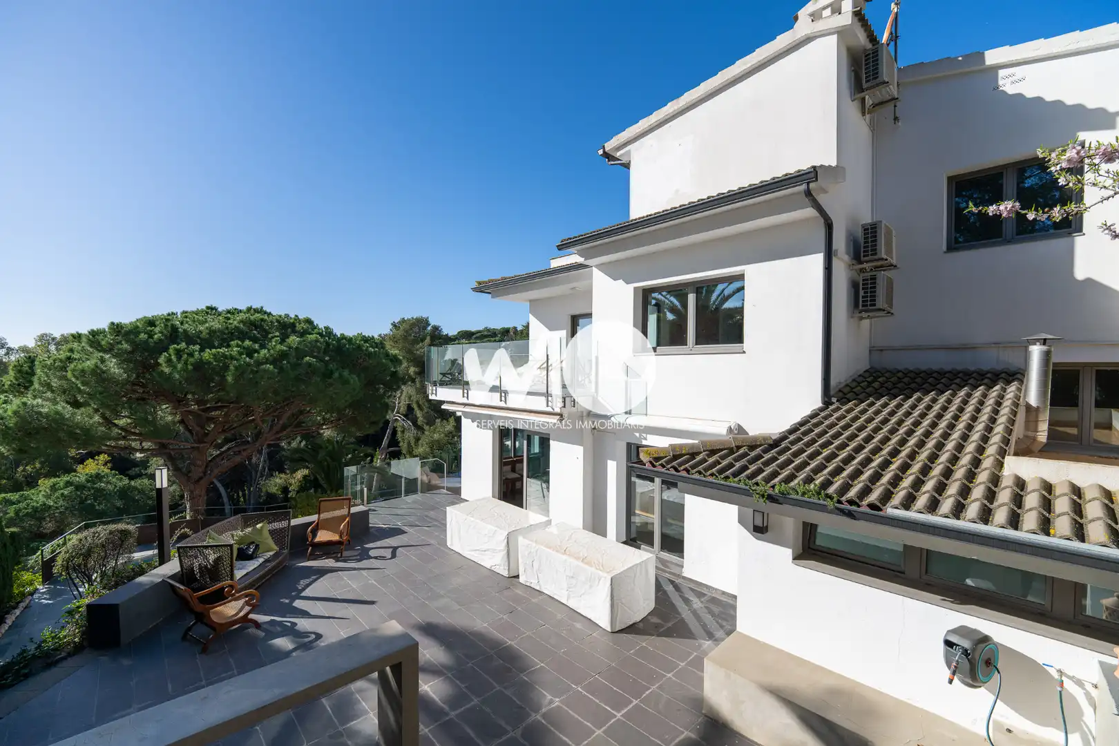 Vista exterior de Casa o chalet en venta en Blanes con Jardín privado, Terraza y Piscina