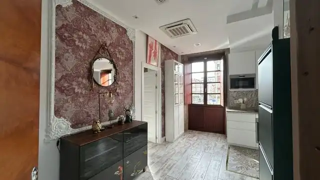 Cocina de Apartamento de alquiler en Santiago de Compostela  con Terraza, Amueblado y Horno