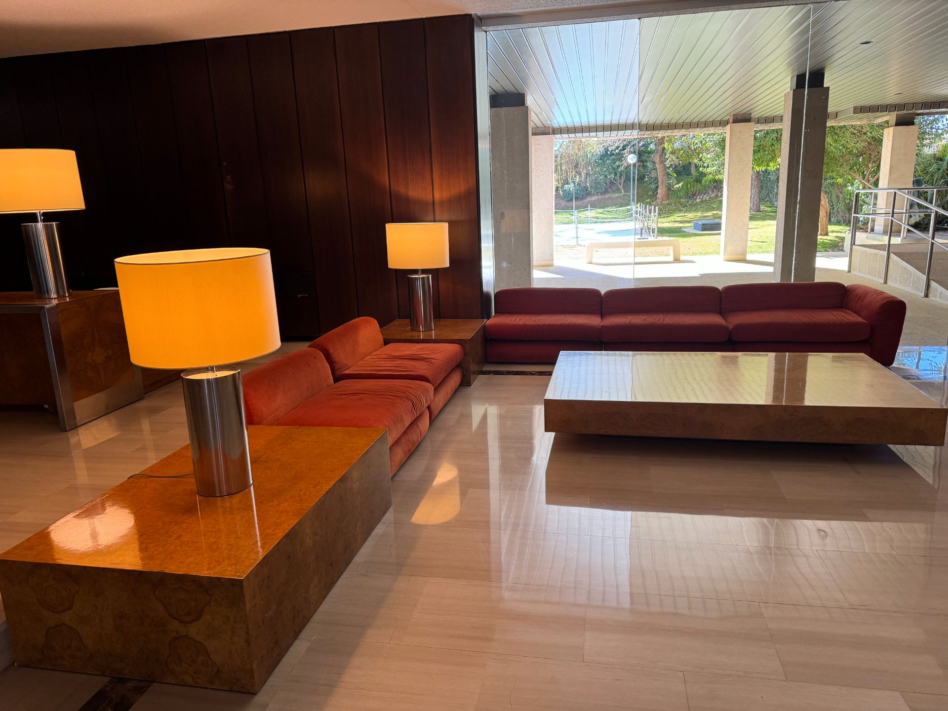 Sala d'estar de Pis de lloguer en  Madrid Capital amb Aire condicionat, Calefacció i Jardí privat