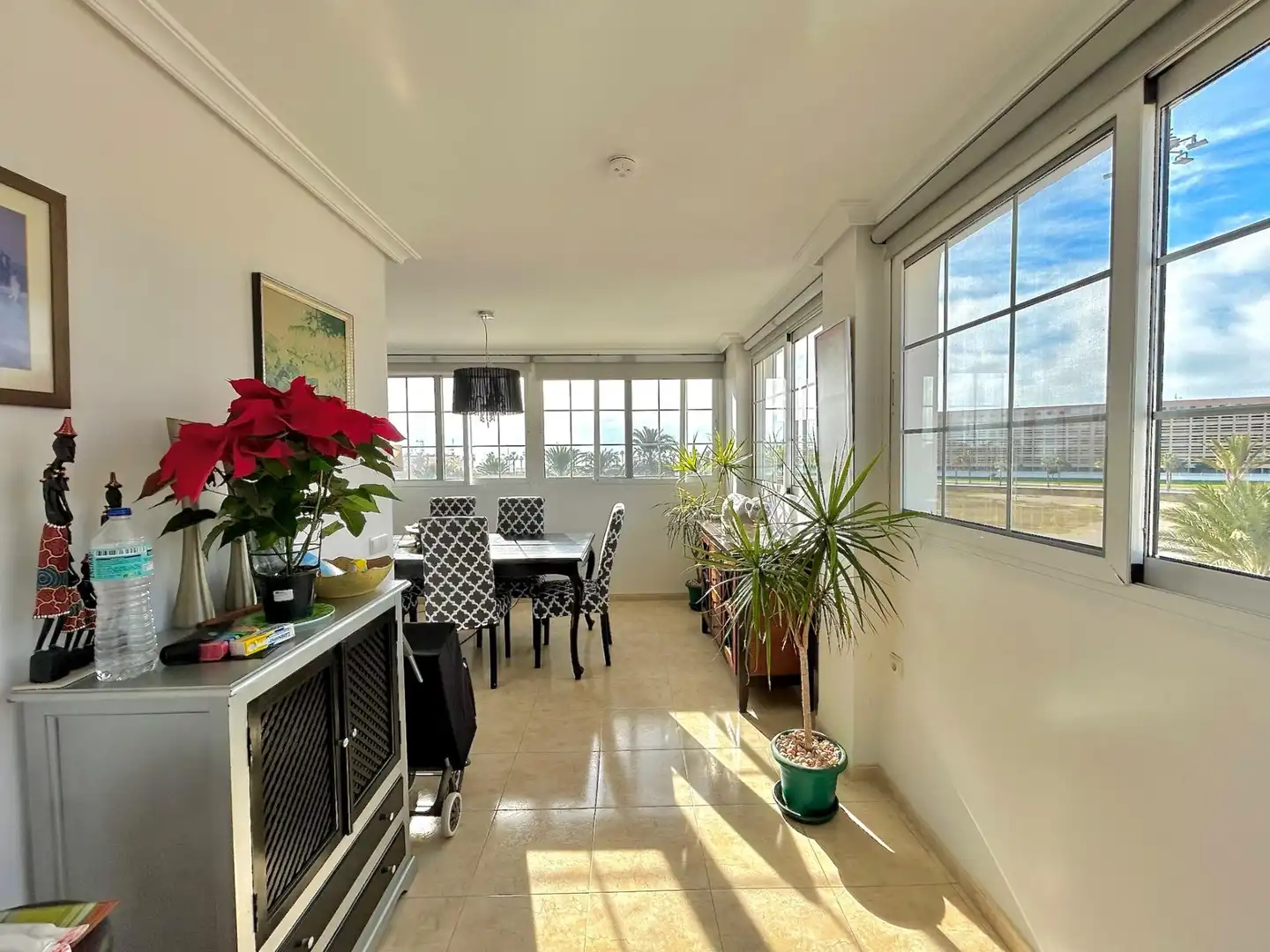 Dining room of Attic for sale in Roquetas de Mar  with Private garden, Terrace and Furnished