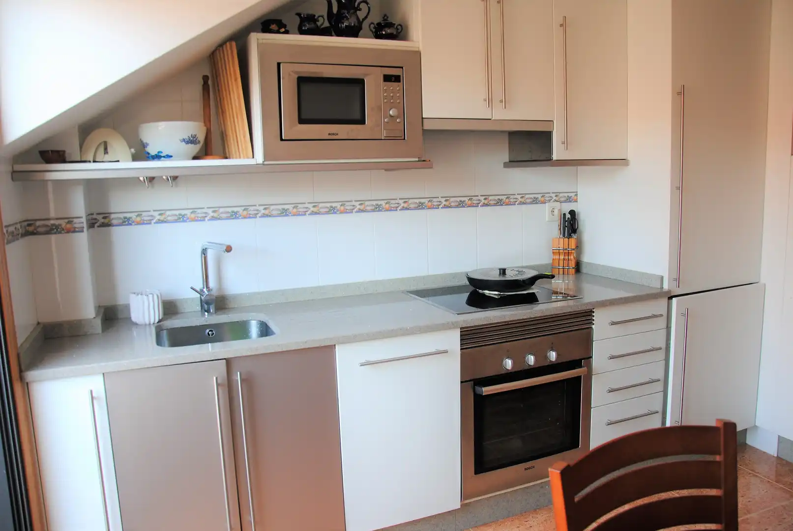 Kitchen of Apartments for rent in Sanxenxo  with Furnished, Oven and Washing machine