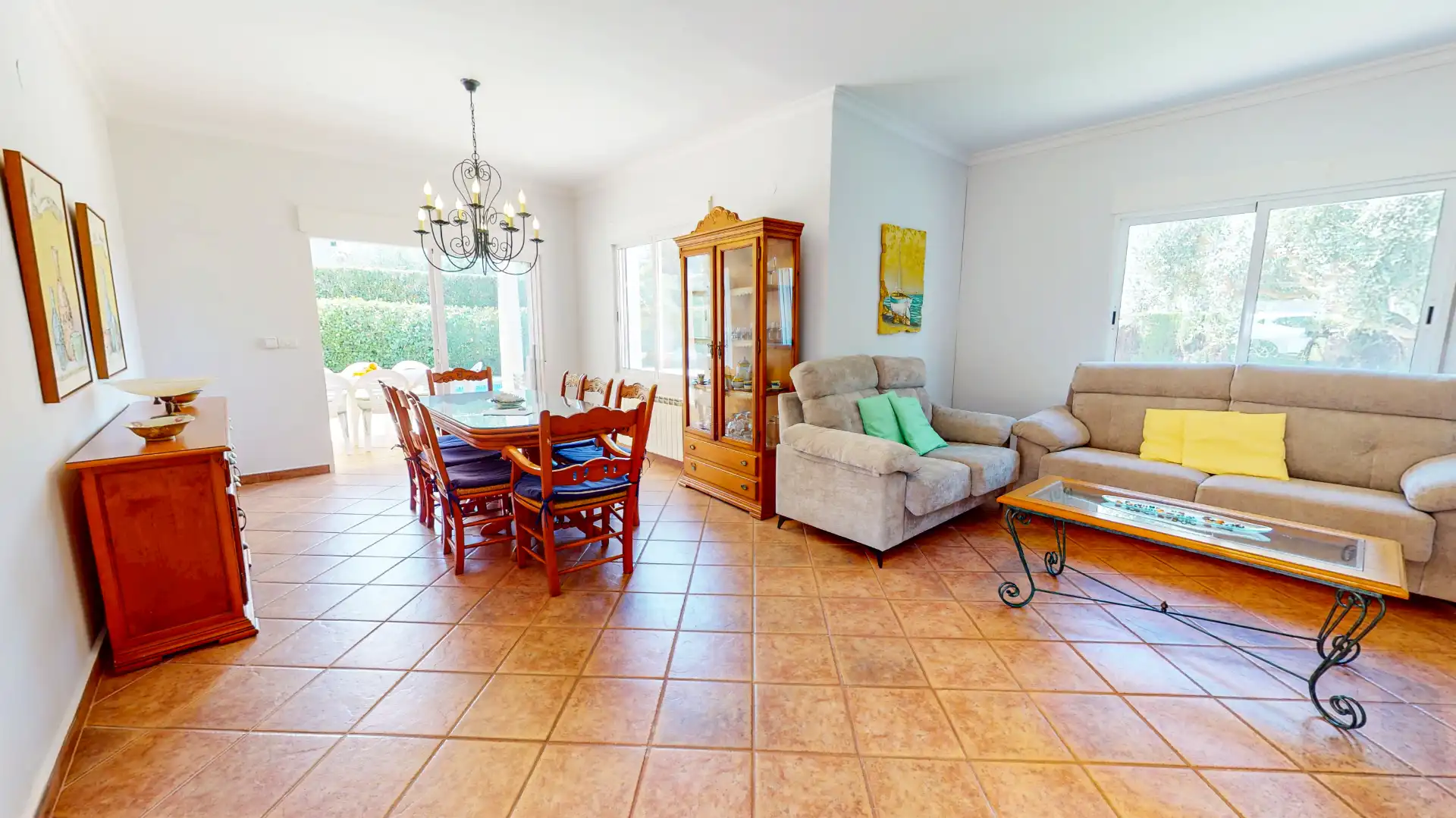 Comedor de Casa o chalet de alquiler en Dénia con Aire acondicionado, Calefacción y Jardín privado