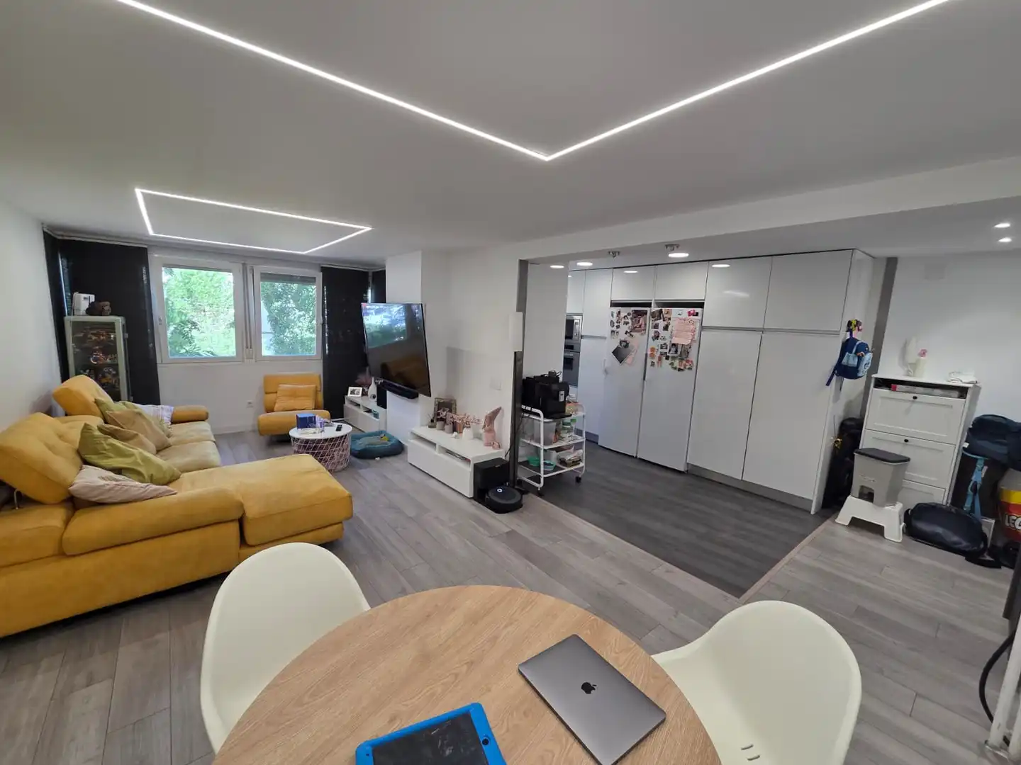 Living room of Flat for sale in Móstoles  with Air Conditioner, Heating and Parquet flooring