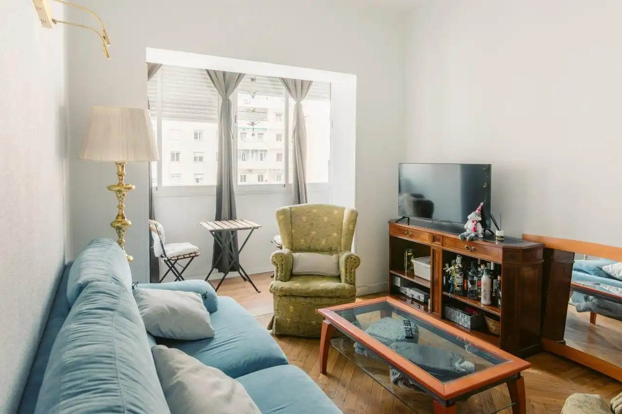 Living room of Flat for rent in Madrid