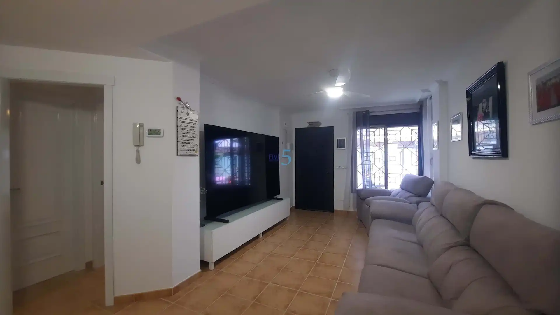 Wohnzimmer von Einfamilien-Reihenhaus zum Verkauf in Torre-Pacheco mit Klimaanlage, Heizung und Terrasse