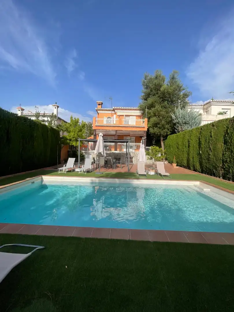 Garden of Houses for rent in Monachil  with Air Conditioner, Heating and Private garden