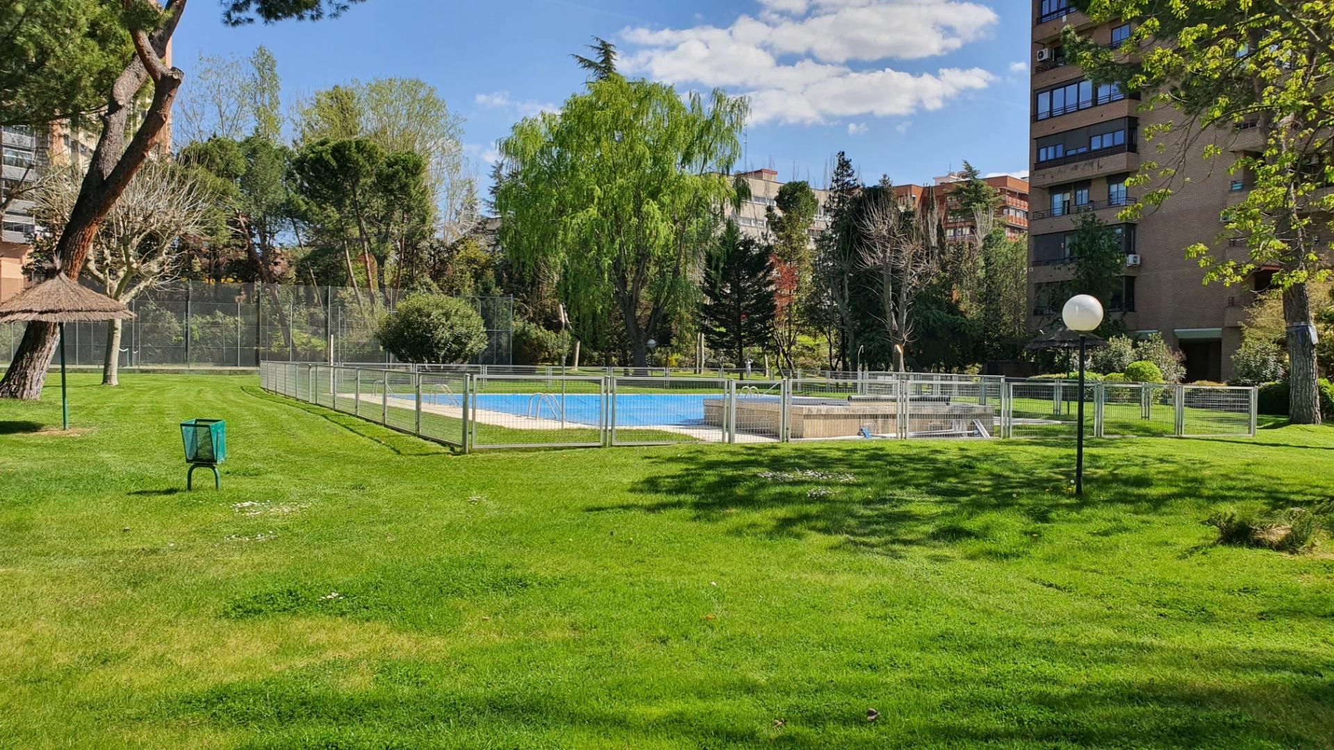 Piscina de Pis en venda en  Madrid Capital amb Aire condicionat, Calefacció i Jardí privat