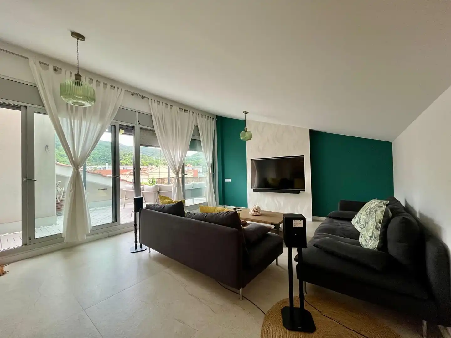 Sala de estar de Piso en venta en Montornès del Vallès con Aire acondicionado, Calefacción y Terraza