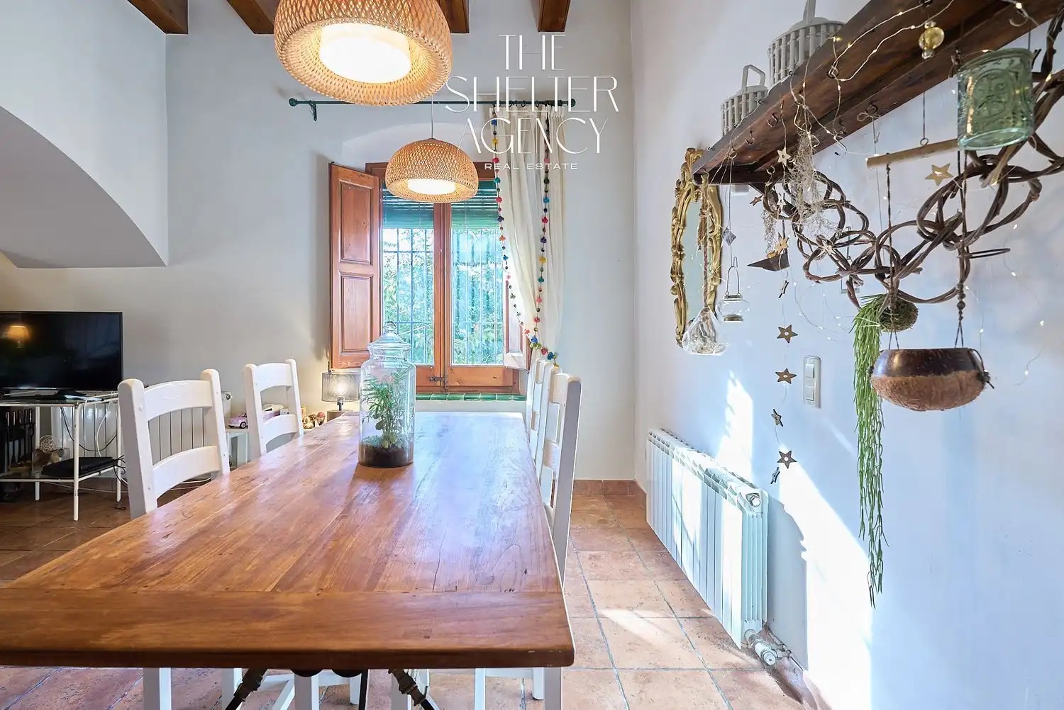 Comedor de Finca rústica en venta en Sant Pere de Ribes con Aire acondicionado, Jardín privado y Piscina comunitaria