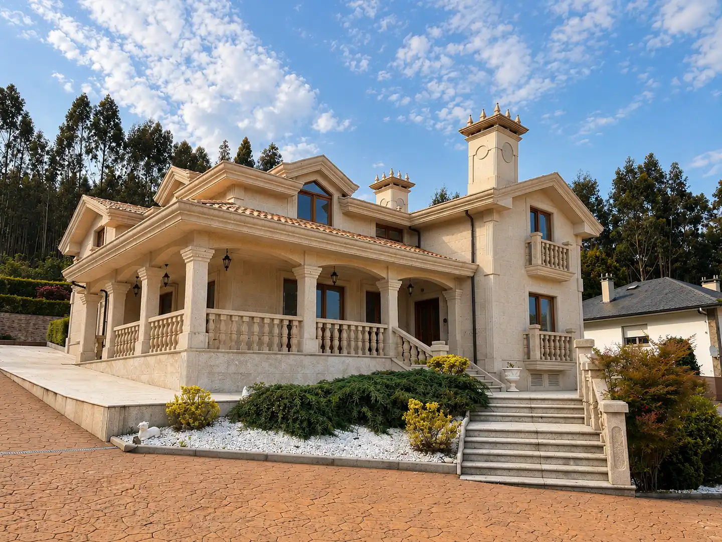 Vista exterior de Casa o xalet en venda en Arteixo amb Calefacció, Jardí privat i Traster