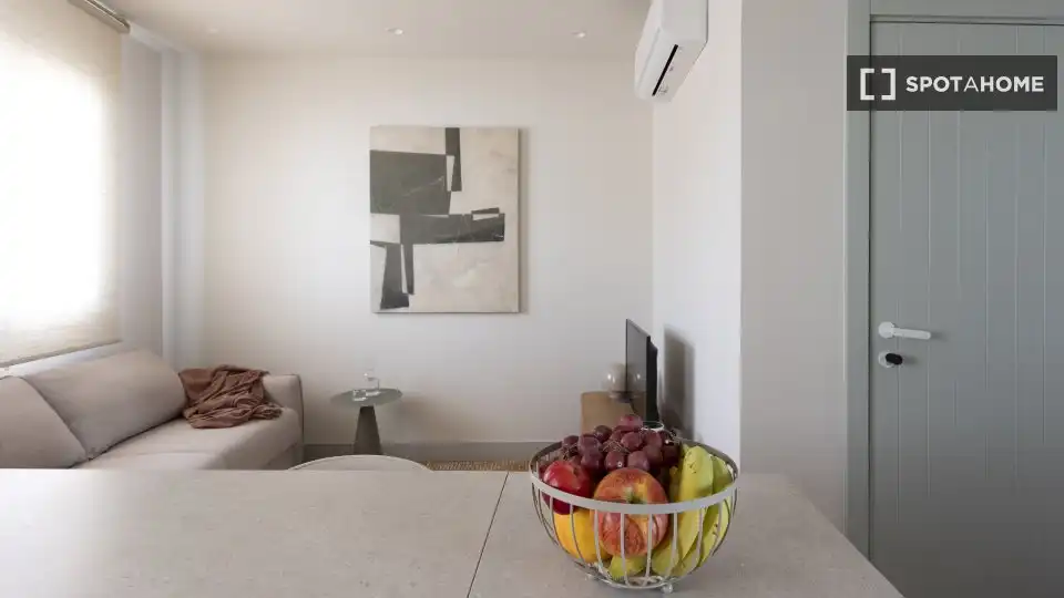 Living room of Apartments for share in San Cristóbal de la Laguna  with Air Conditioner, Terrace and Furnished
