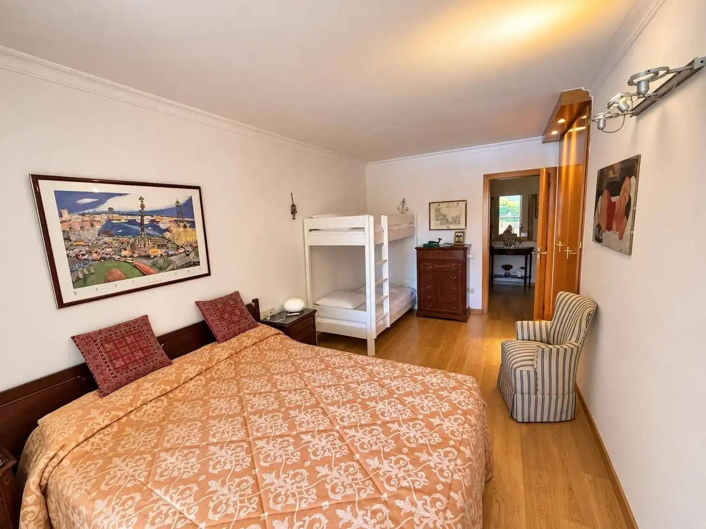 Dormitori de Dúplex en venda en Sant Andreu de Llavaneres amb Calefacció, Jardí privat i Parquet