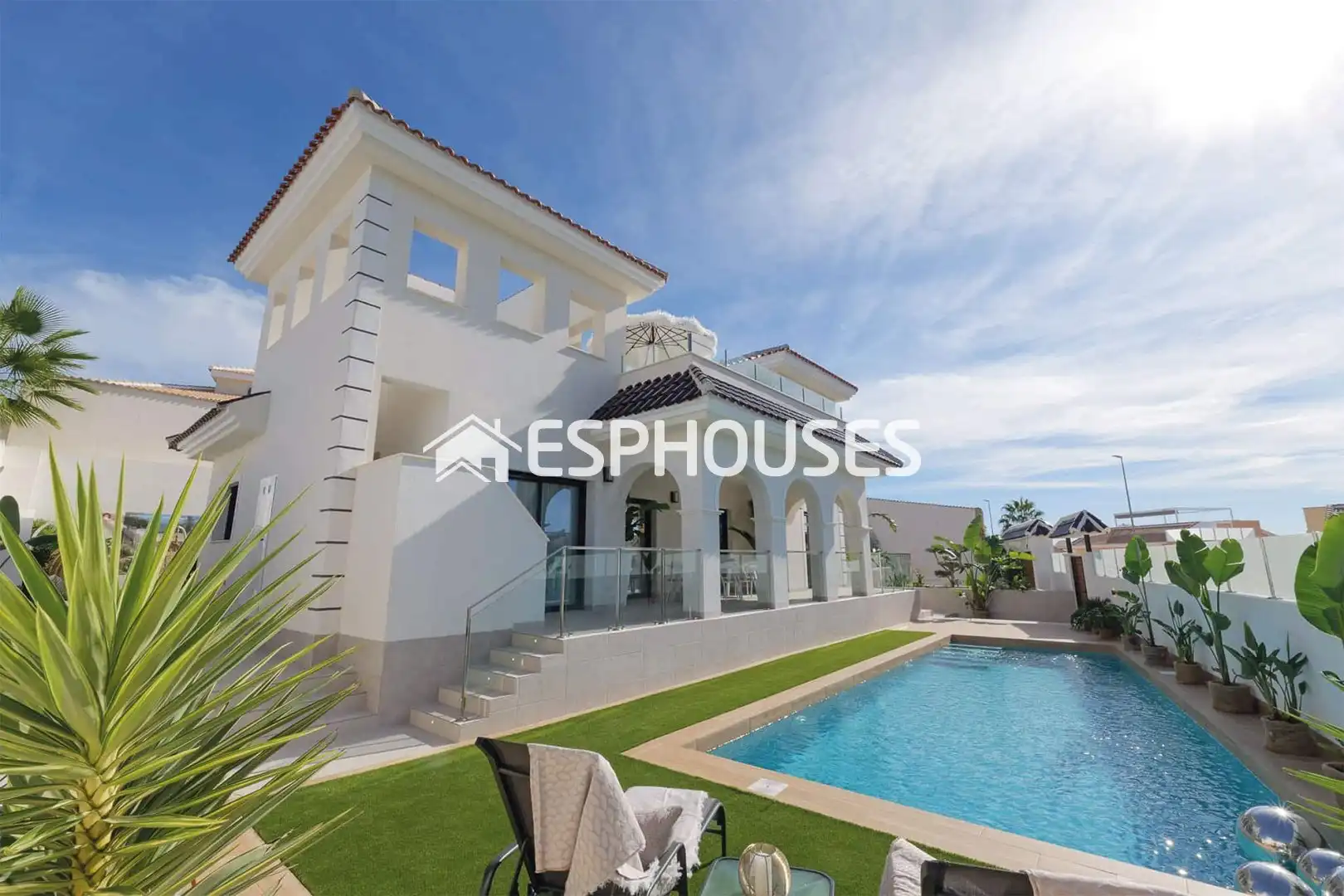 Exterior view of Houses for sale in Rojales  with Air Conditioner, Terrace and Storage room