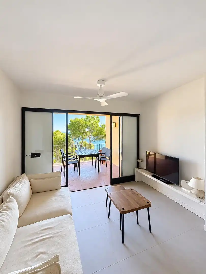 Terraza de Apartamento en venta en Palafrugell con Calefacción, Jardín privado y Amueblado