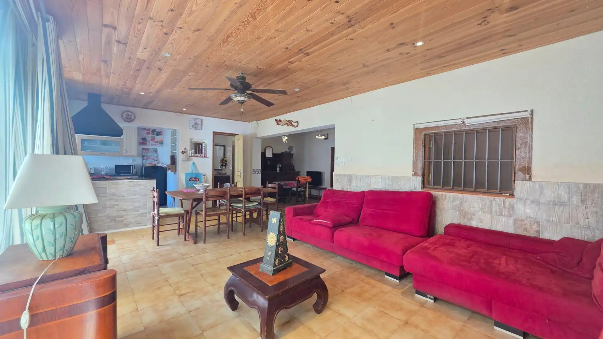 Sala de estar de Casa o chalet en venta en Daimús con Aire acondicionado, Jardín privado y Terraza
