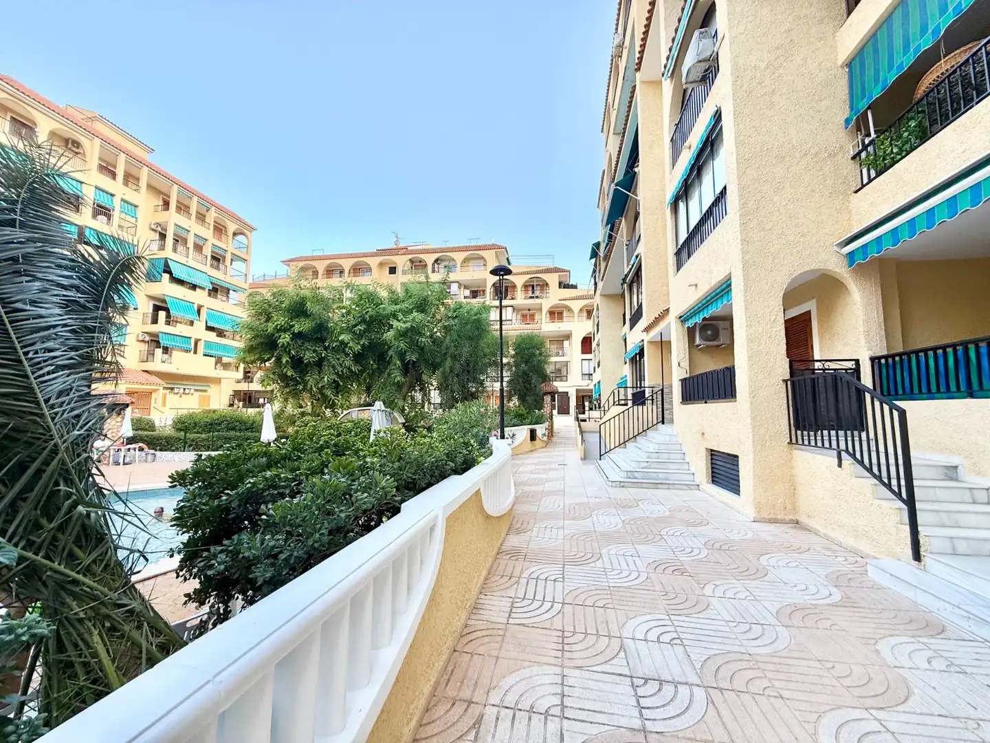 Vista exterior de Estudio de alquiler en Torrevieja con Aire acondicionado, Piscina y Amueblado