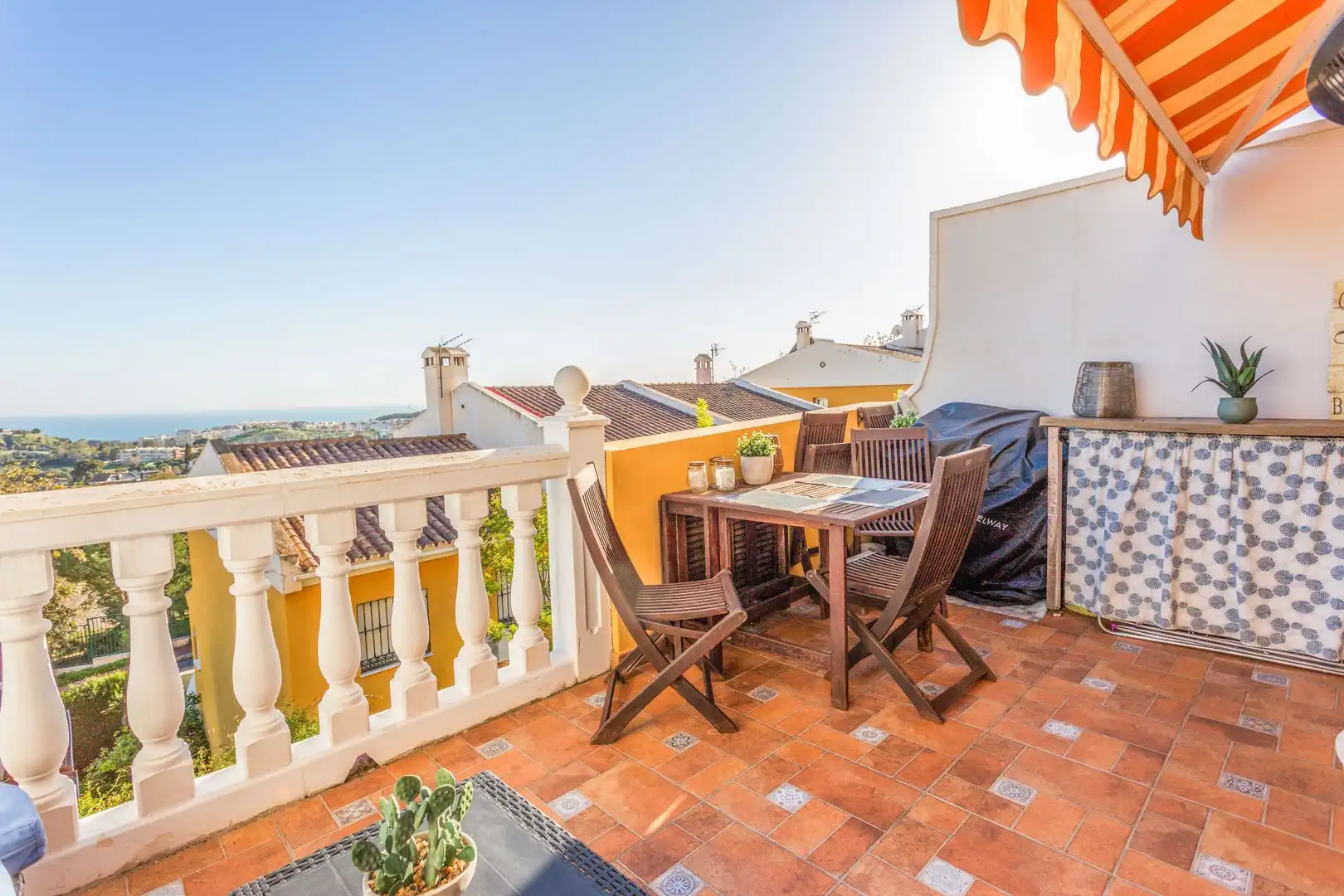 Terrace of Detached homes for sale in Benalmádena  with Air Conditioner, Heating and Private garden