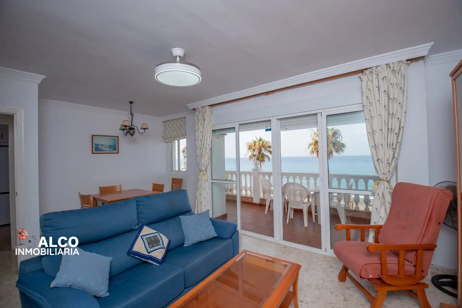 Wohnzimmer von Wohnung zur Miete in Torrox mit Terrasse