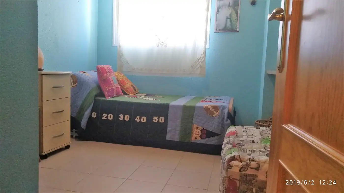 Bedroom of Flat for rent in Villajoyosa / La Vila Joiosa  with Air Conditioner, Private garden and Terrace