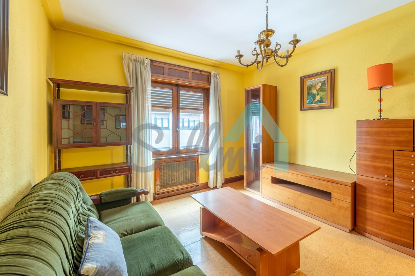 Living room of Flat for sale in Langreo  with Heating, Terrace and Storage room