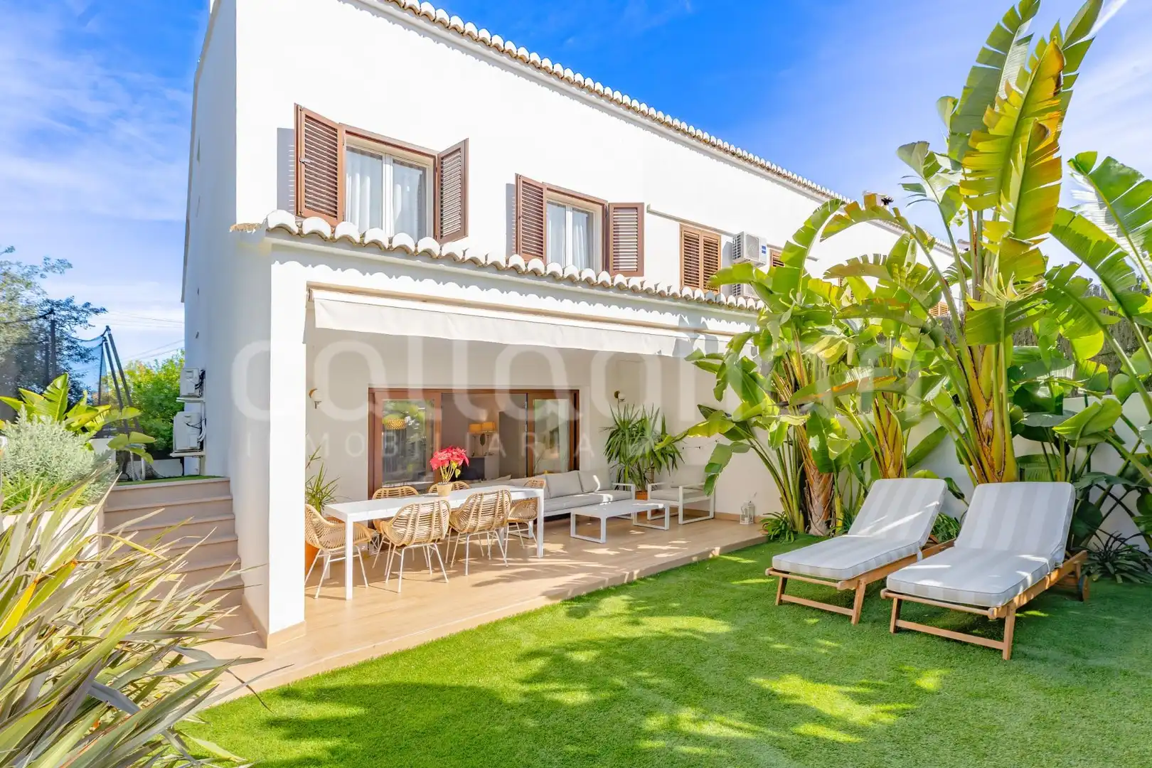 Jardín de Casa adosada en venta en Rocafort con Aire acondicionado, Calefacción y Jardín privado