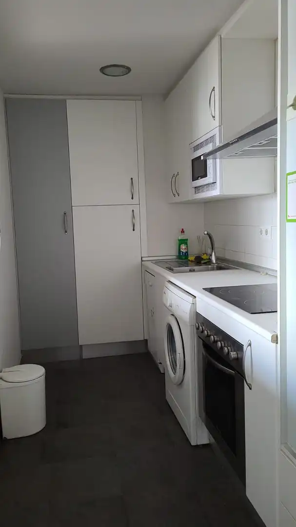 Kitchen of Apartments for rent in Santiago de Compostela   with Heating, Parquet flooring and Washing machine