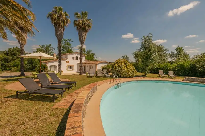 Jardí de Finca rústica en venda en Riudarenes amb Aire condicionat, Calefacció i Jardí privat