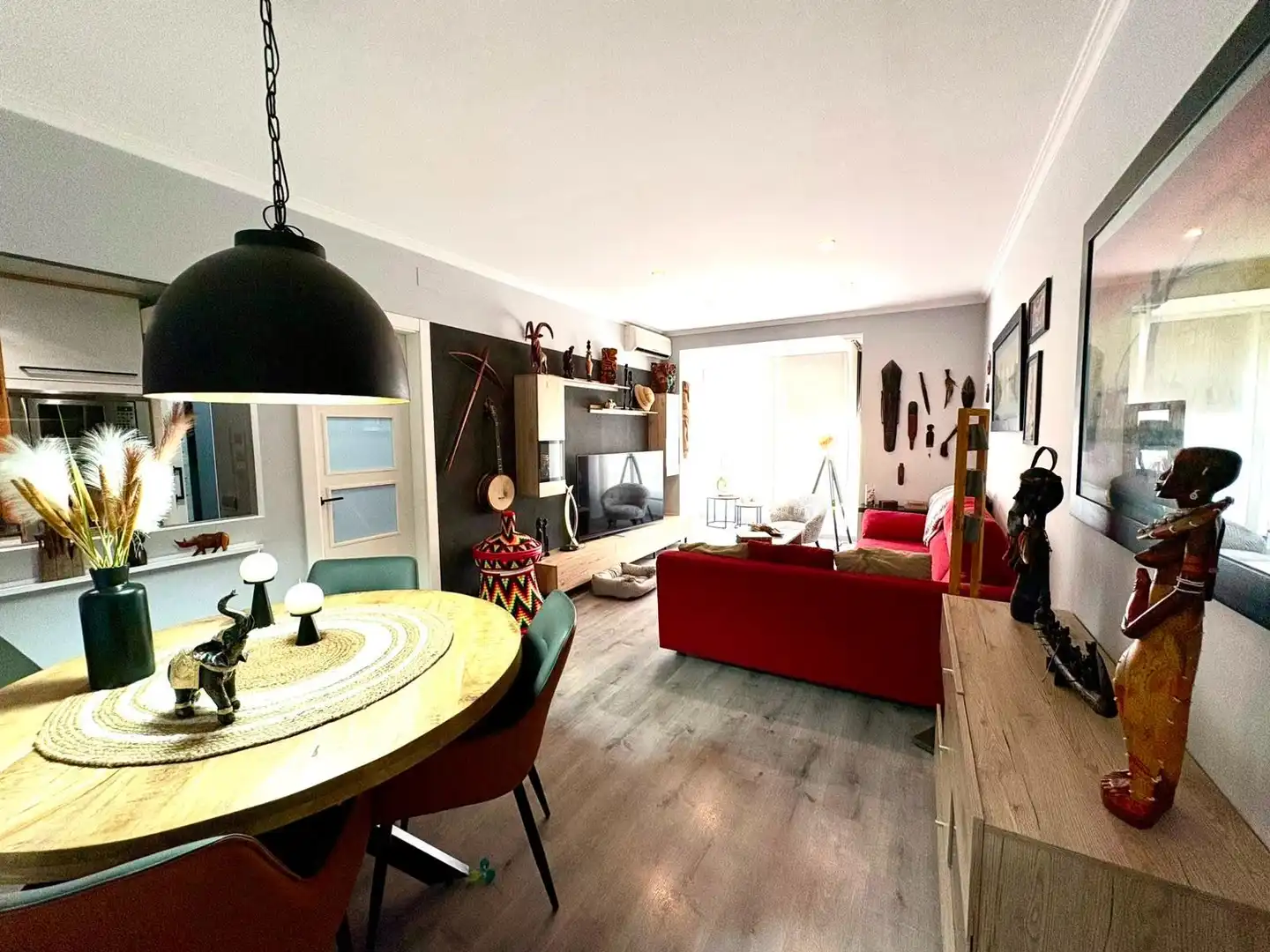 Sala de estar de Piso en venta en Barcelona con Aire acondicionado, Parquet y Balcón