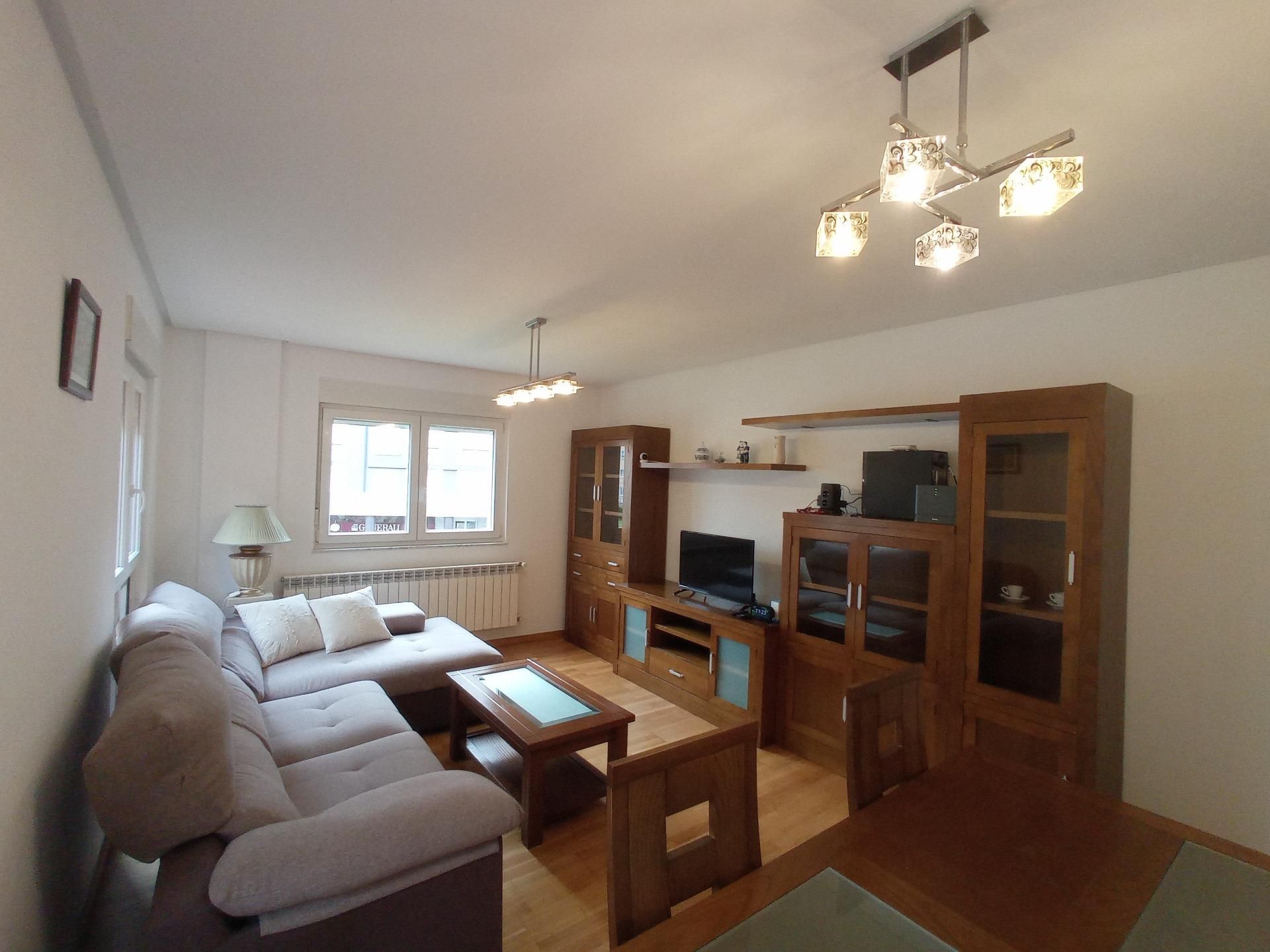 Sala d'estar de Apartament de lloguer en Lugo Capital amb Terrassa, Traster i Moblat