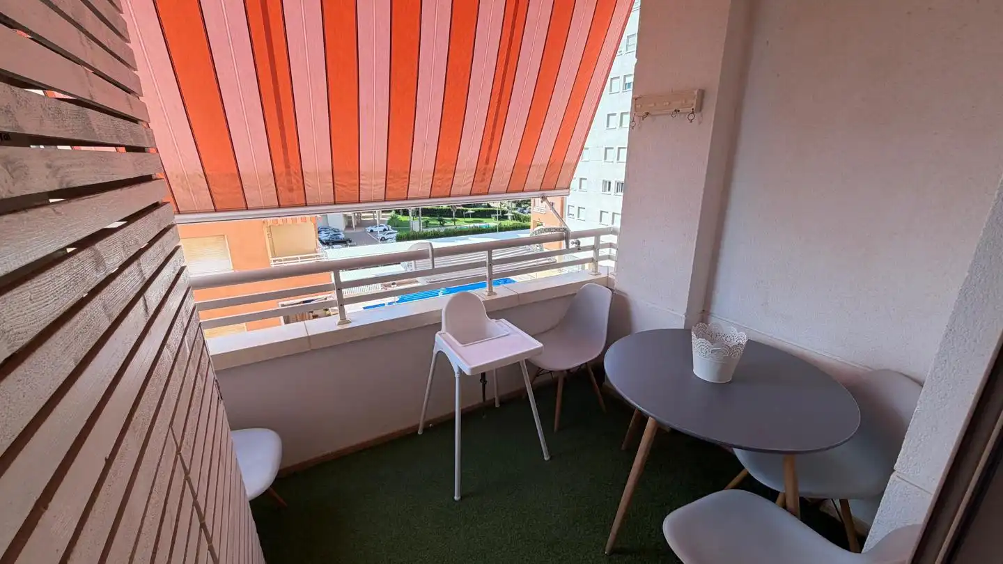Terraza de Apartamento en venta en La Manga del Mar Menor con Aire acondicionado, Terraza y Piscina