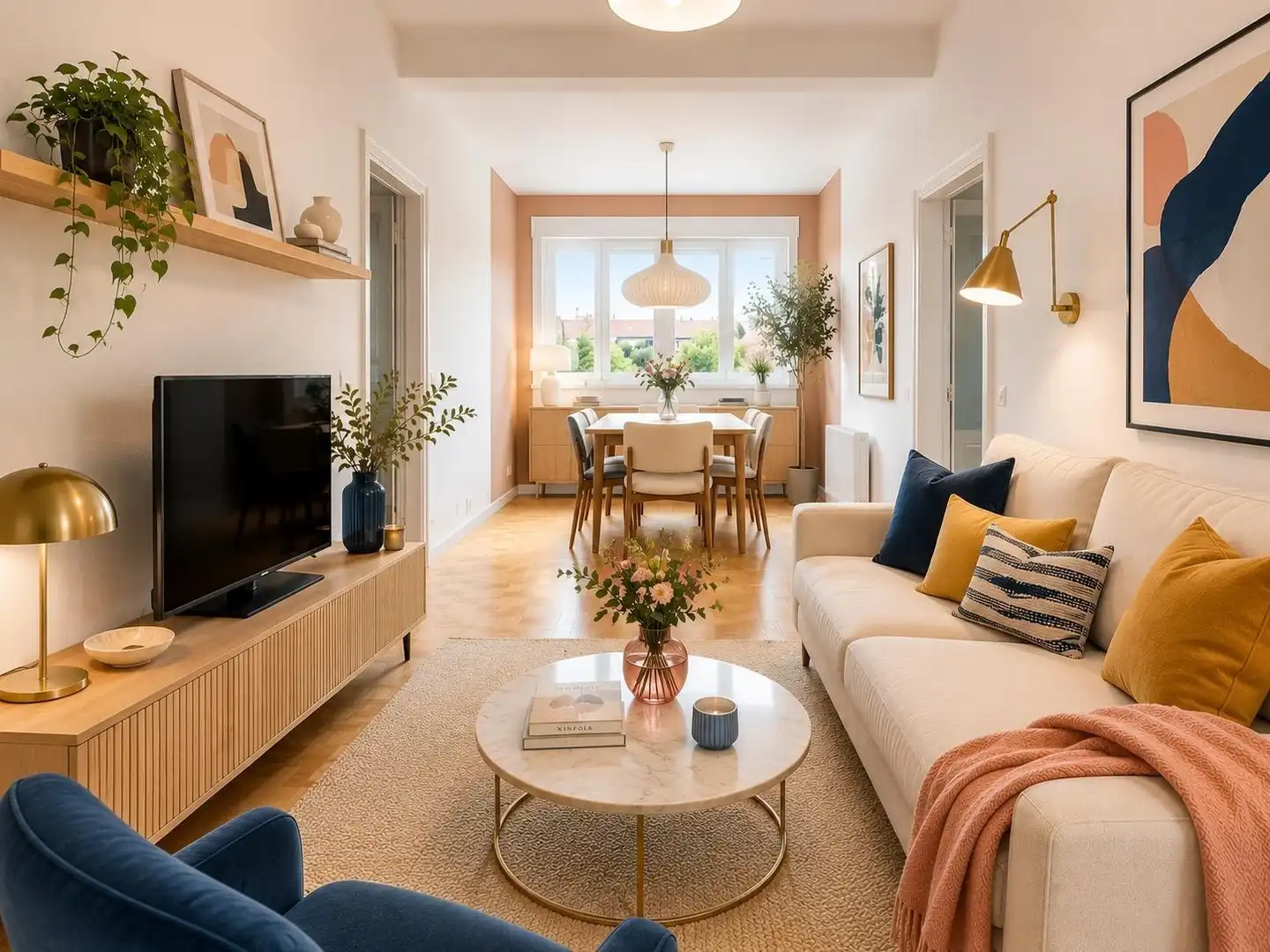 Sala de estar de Apartamento en venta en Madrid con Aire acondicionado, Calefacción y Parquet